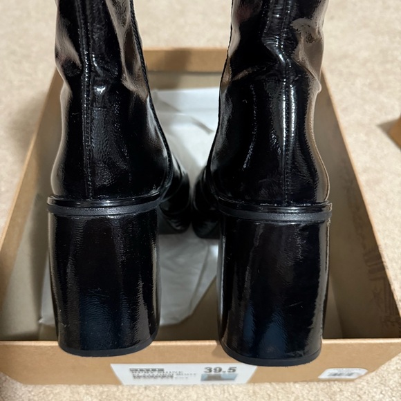 Free People Ruby black patent leather platform boots. Size 39.5. - Picture 7 of 12